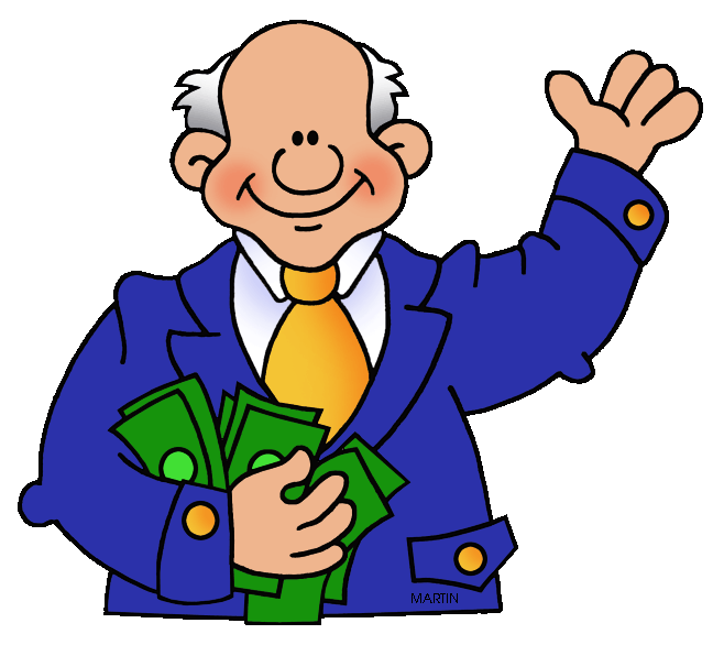 Banker clipart. Business clip art by