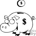 Banker clipart black and white. Bank clip art image
