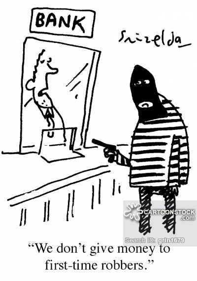 Banker clipart borrower. Bank thieves cartoons and