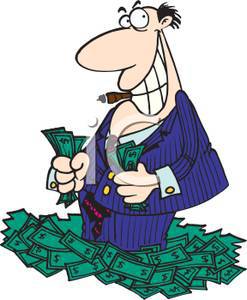 banker clipart greed