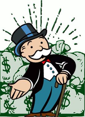 banker clipart monopoly man