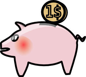 banker clipart pig