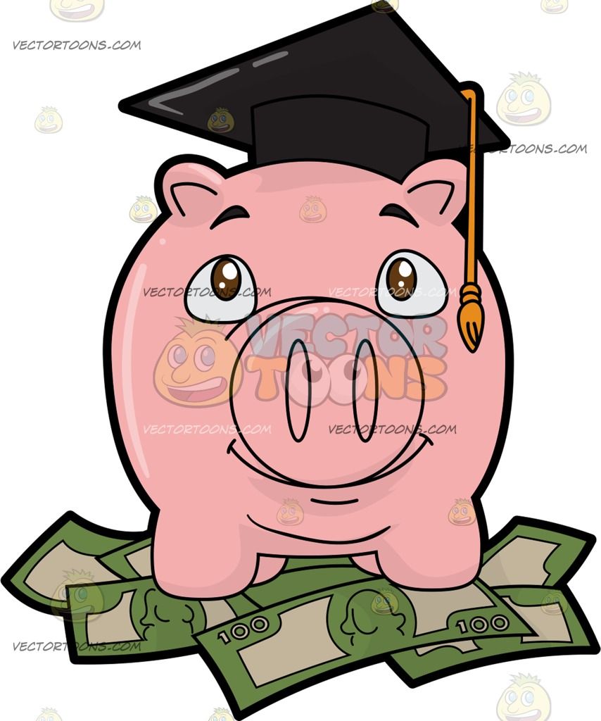 banker clipart pig