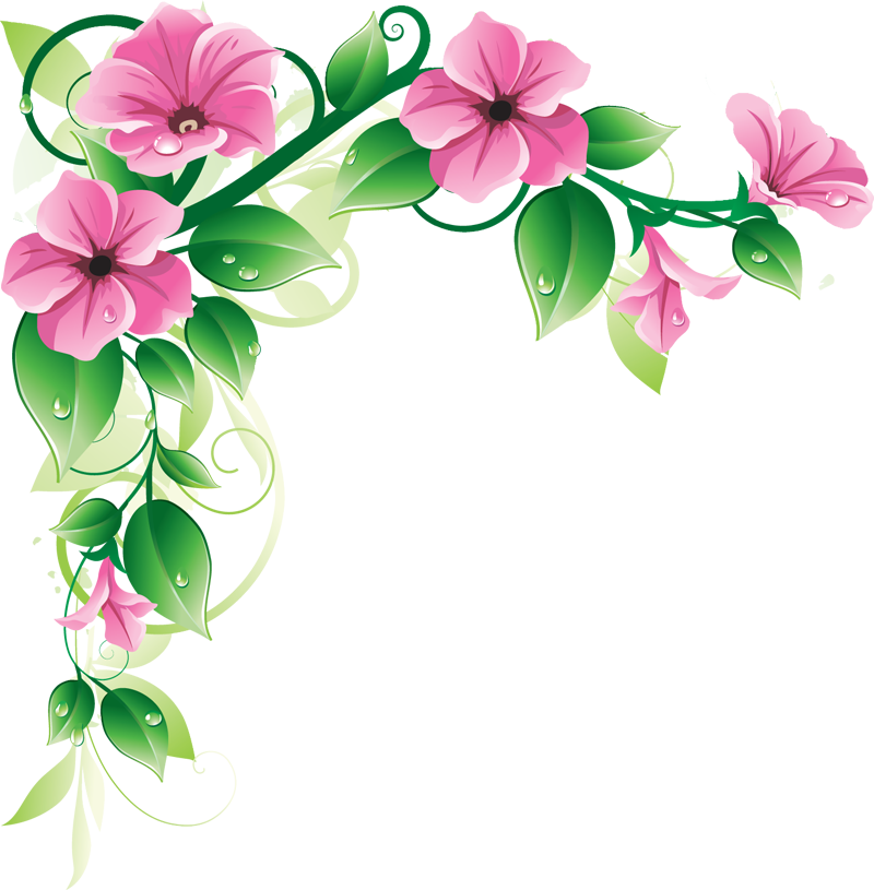 Grab this free to. Border clipart flower