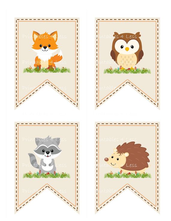 banners clipart woodland
