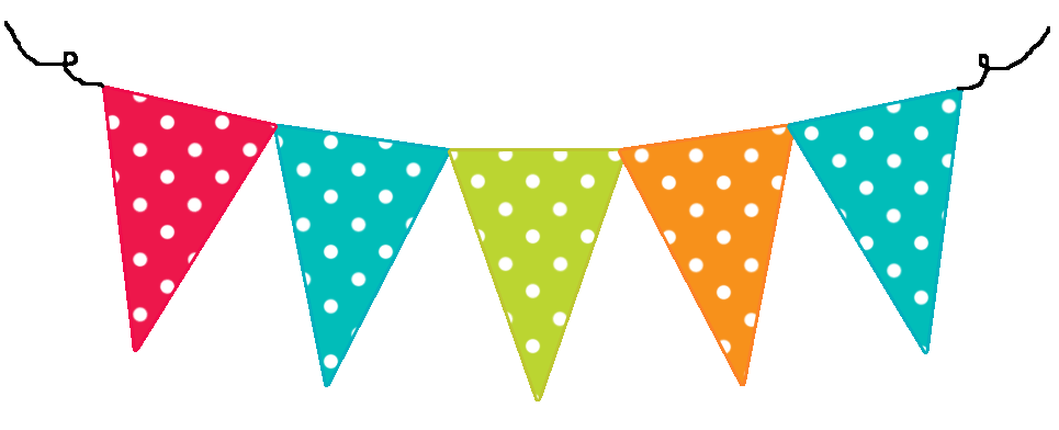Pennant border . Website clipart welcome