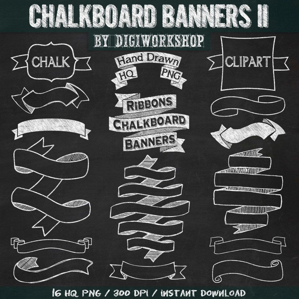 Banner clipart chalkboard. Banners cha flickr by