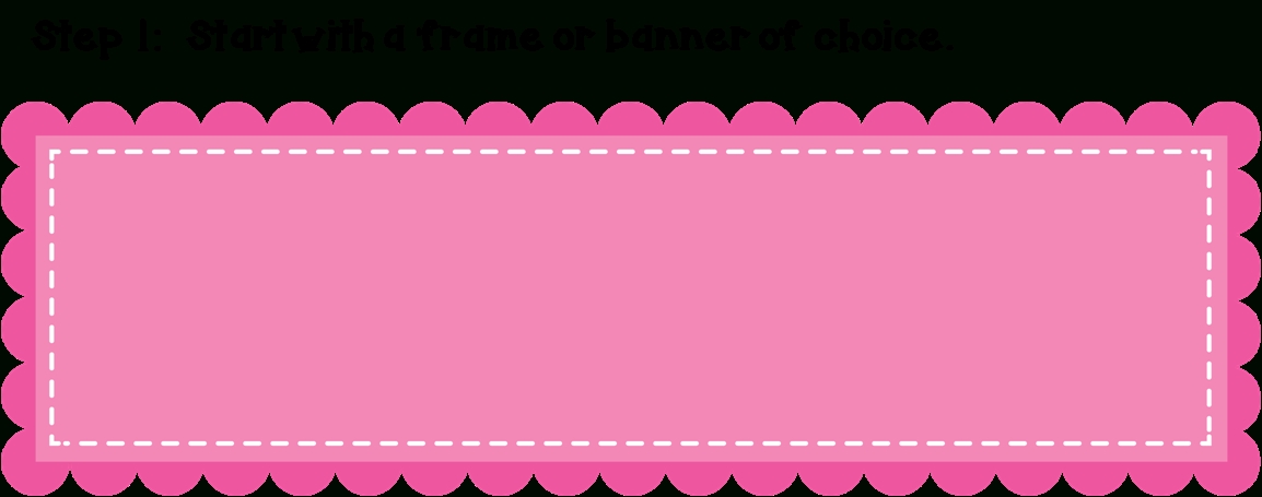 banner clipart cute