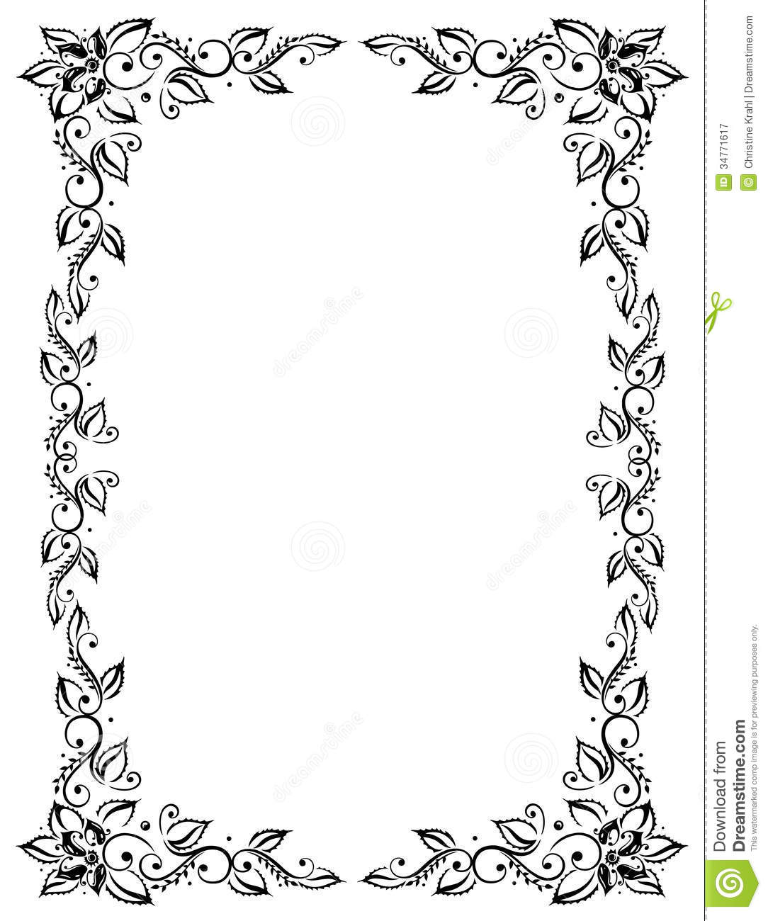 banner clipart filigree
