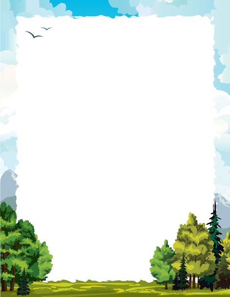 banner clipart forest