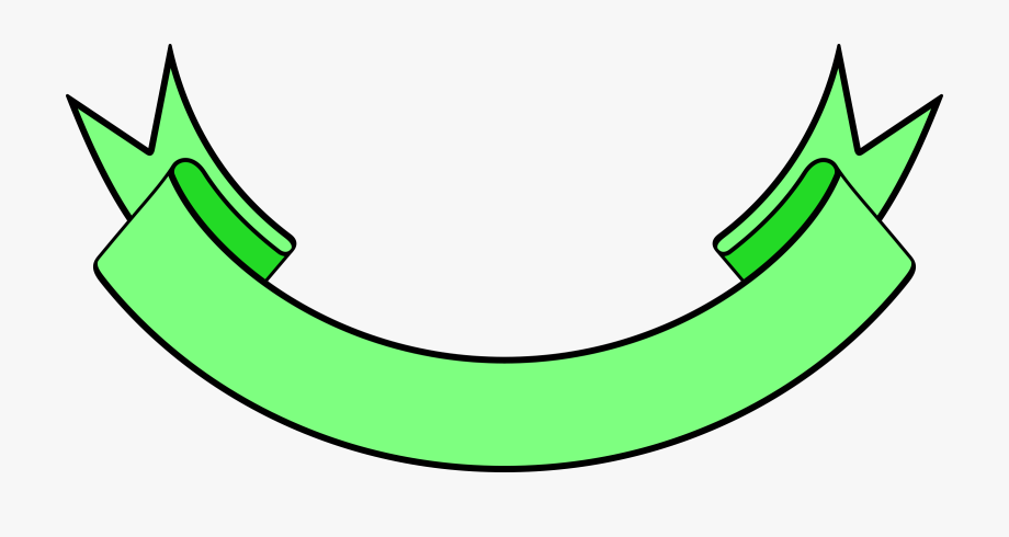 Ribbon for logo transparent. Banner clipart shape