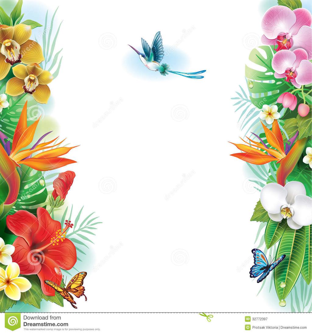 banner clipart tropical