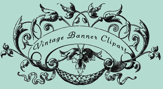 Free vintage call me. Banner clipart victorian