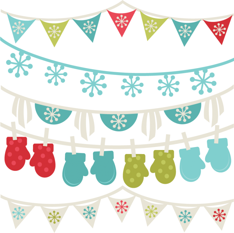 Free borders banners svg. Winter clipart boarder