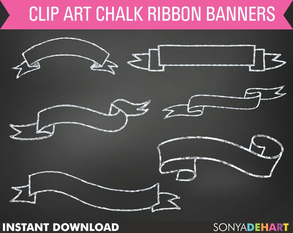 Banner scrapheap challenge com. Banners clipart chalkboard
