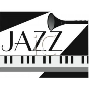 Picture of a jazz. Banners clipart music