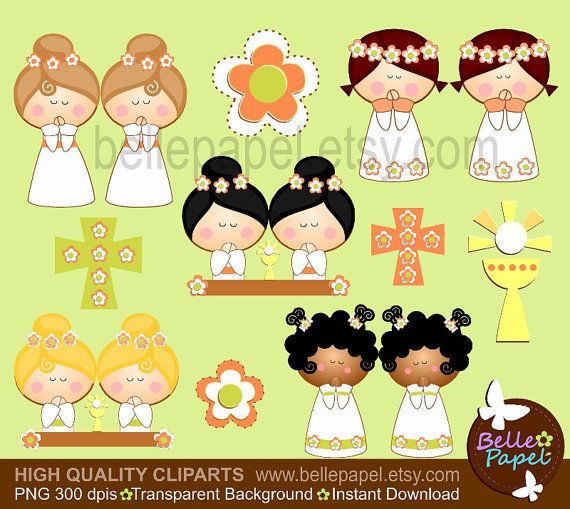 baptism clipart first communion