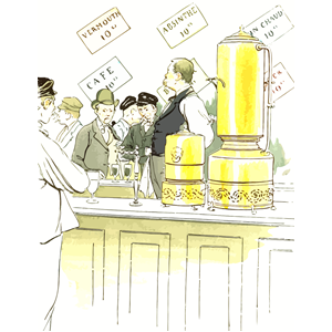 Bar bar scene