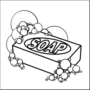 Bar clipart black and white. Soap drawing at getdrawings