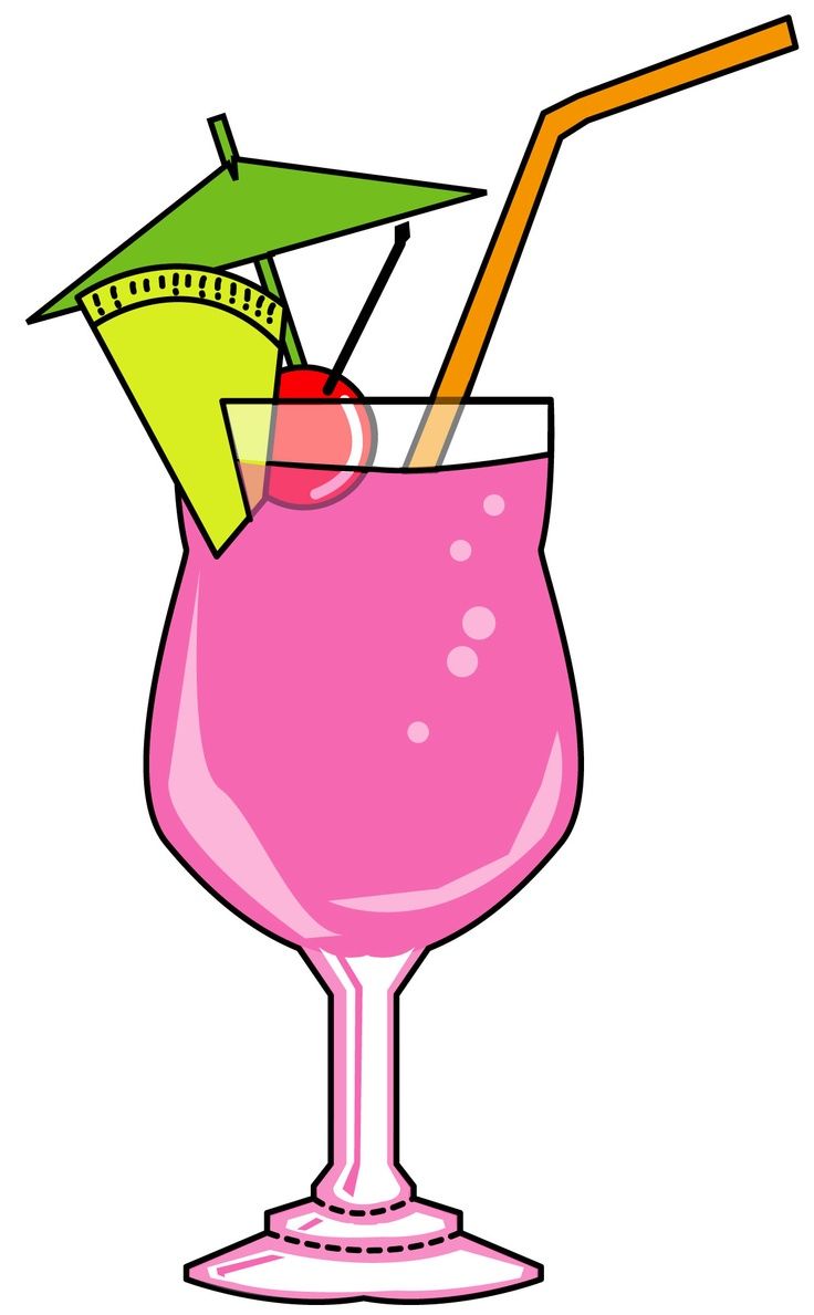 martini clipart pink party