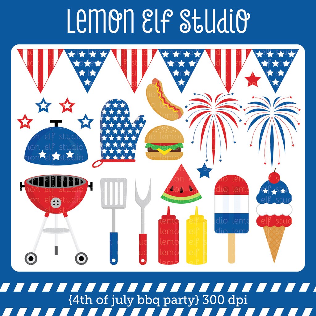 barbecue clipart 4th july