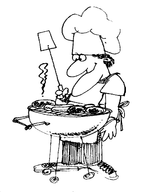 Free bbq page for. Barbecue clipart black and white