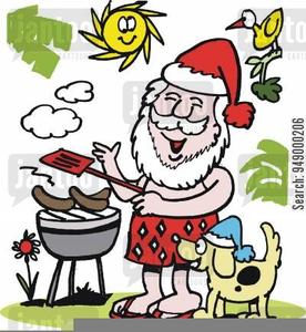 barbecue clipart christmas