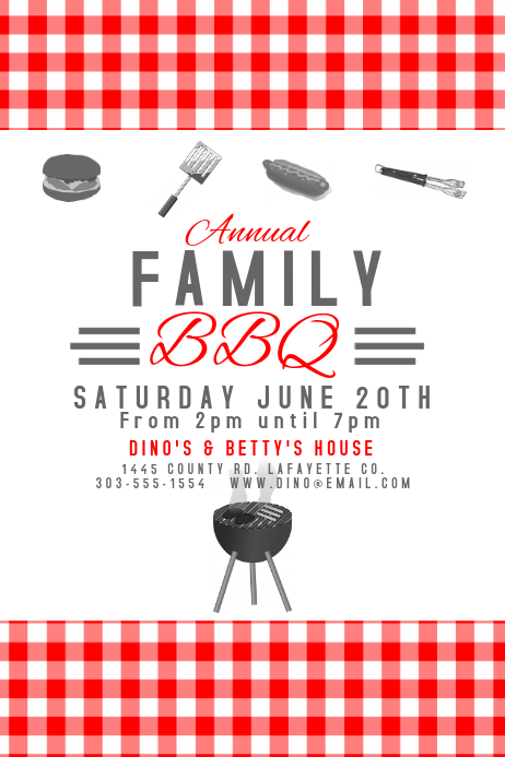 Bbq clipart flyer. Customize barbecue templates postermywall