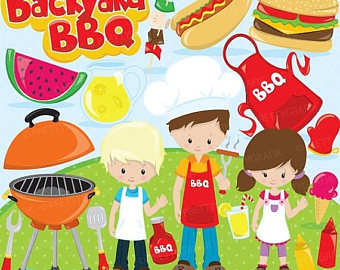 barbecue clipart kid