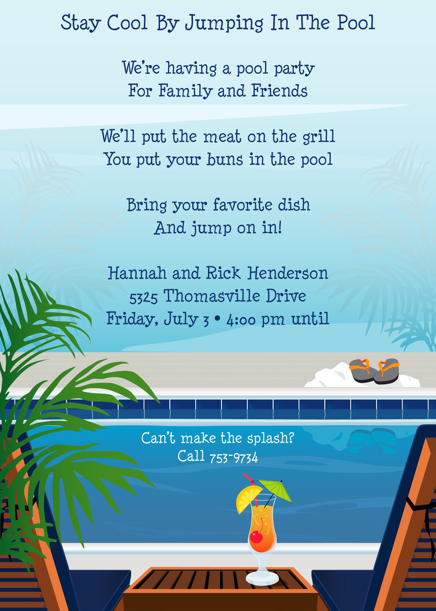 barbecue clipart pool party