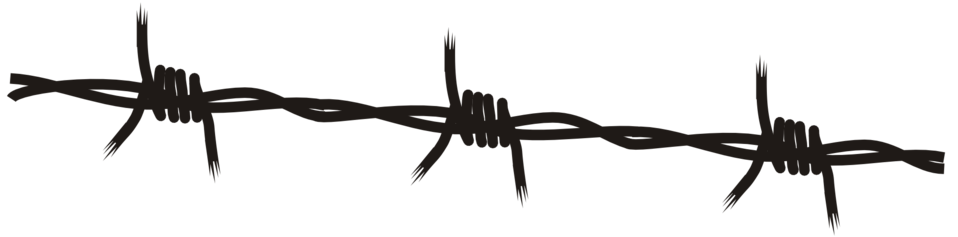Public domain clip art. Barbed wire border png