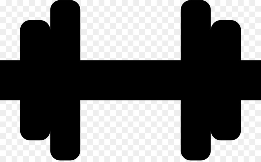 Line logo barbell black. Dumbbells clipart symbol
