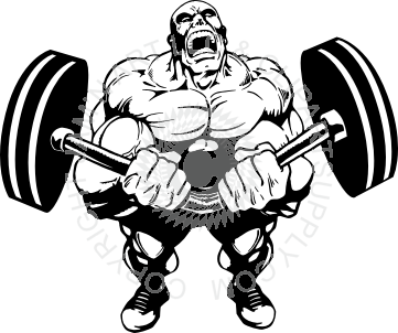 barbell clipart curved barbell