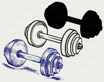 barbell clipart file