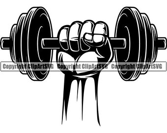 barbell clipart hand weight