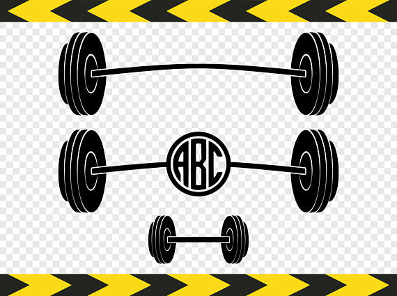 barbell clipart loaded