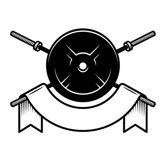 barbell clipart logo