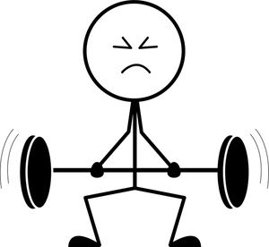 barbell clipart old fashioned