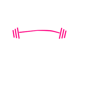 barbell clipart pink