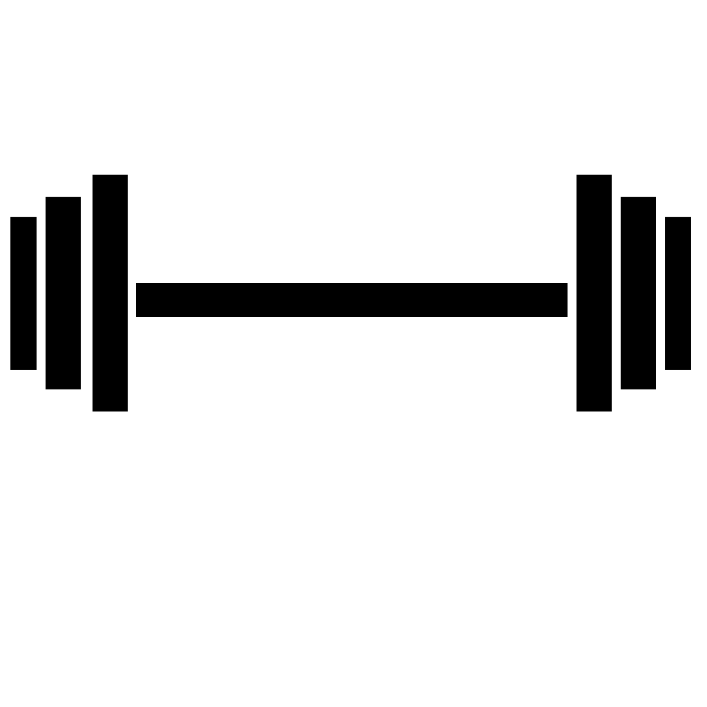 Image of clip art. Black clipart barbell