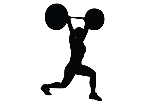 barbell clipart silhouette