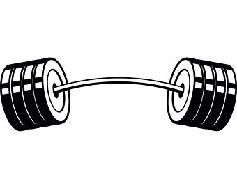 Barbell hands bar bodybuilding. Bicep clipart weightlifting