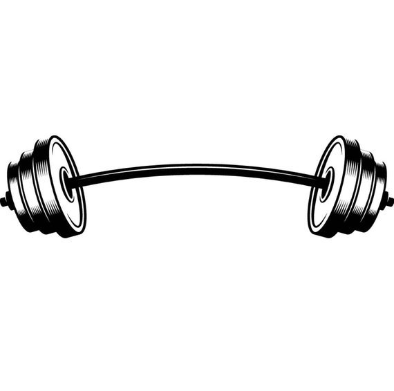 barbell clipart wieght
