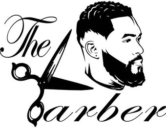 Etsy . Barber clipart african american