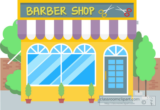 Barber clipart building. Shop jpg graphics pinterest