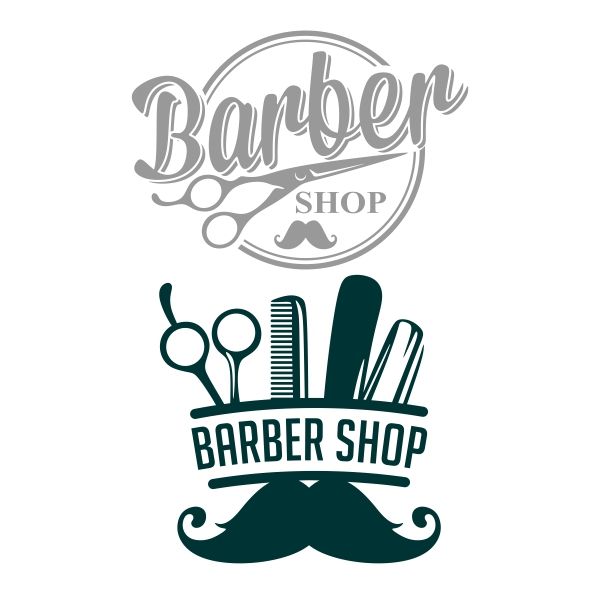 Shop cuttable design cut. Barber clipart file