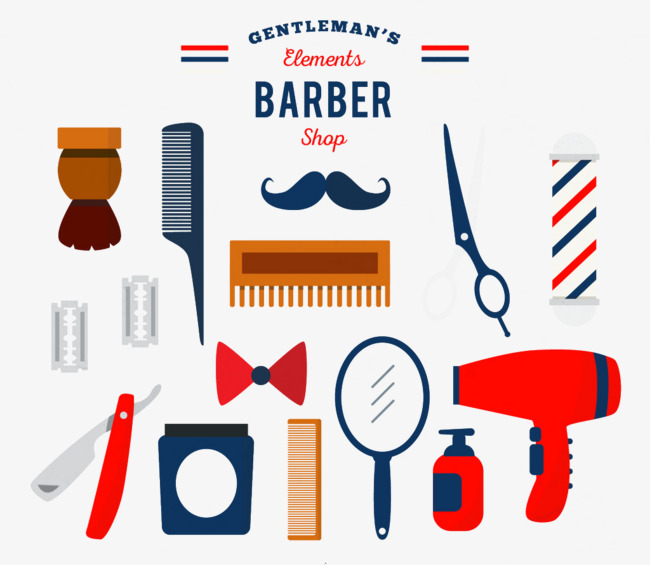 Barber clipart item. Hairdresser element fitting png