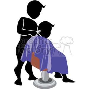 Royalty free . Barber clipart occupation