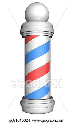 Stock illustration pole gg. Barber clipart old fashioned