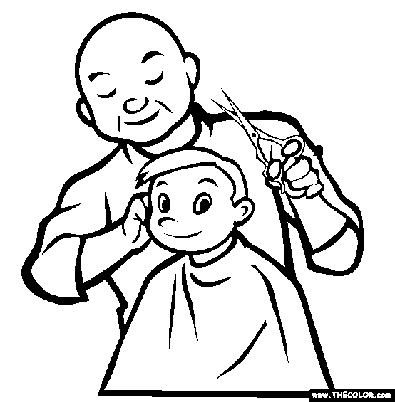 Barber clipart outline. Free pictures of download